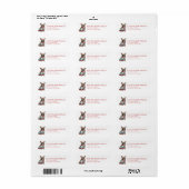 French Bulldog Return Address Labels ラベル (フルシート)