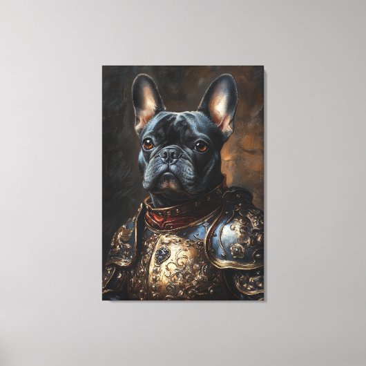 French Bulldog Royalty キャンバスプリント (正面)