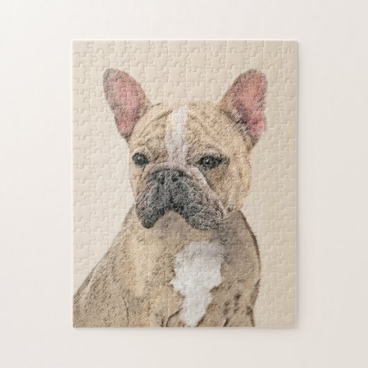 French Bulldog (Sable) Painting - Cute Original Do ジグソーパズル (縦)
