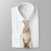 French Bulldog (Sable) Painting - Cute Original Do ネクタイ (タイ)