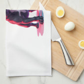 French Bulldog SciFi Wearing Cool Sunglasses キッチンタオル (四つ折り)