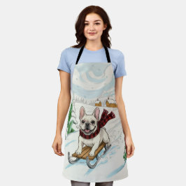 French Bulldog Sledding, Trivet エプロン
