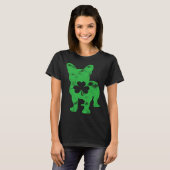 French Bulldog St Patrick s Day Men Women Shamrock Tシャツ (正面フル)