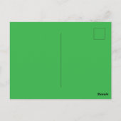 French Bulldog St. Patrick's Day Kleeblatt Glück ポストカード (裏面)