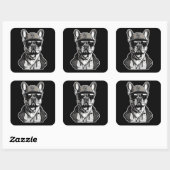 French Bulldog Streetwear スクエアシール (シート)