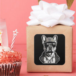 French Bulldog Streetwear スクエアシール