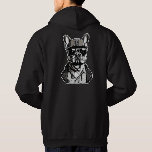 French Bulldog Streetwear パーカ (裏面)