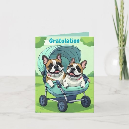 French Bulldog Stroller カード (正面)