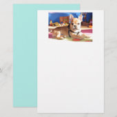 French Bulldog süßer Welpe 便箋 (正面/裏面)