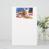 French Bulldog süßer Welpe 便箋 (スタンド正面)