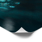 French Bulldog swimming in water 011 ポスター (コーナー)