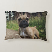 French Bulldog Throw Pillow アクセントクッション (裏面)