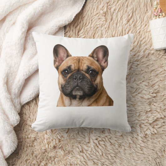 French Bulldog Throw Pillow クッション (ブランケット)