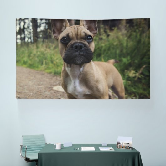 French Bulldog Throw Pillow 横断幕 (トレードショー)