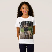 French Bulldog Throw Pillow Tシャツ (正面フル)