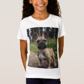 French Bulldog Throw Pillow Tシャツ (正面)