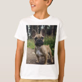 French Bulldog Throw Pillow Tシャツ (正面)
