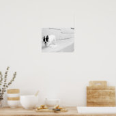 French bulldog tongue out ポスター (キッチン)