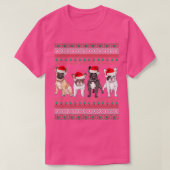 French Bulldog Ugly Christmas Sweater Tシャツ (デザイン正面)