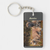 French Bulldog und Mastiff Freunde キーホルダー (正面)