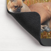French Bulldog und Mastiff Freunde マウスパッド (コーナー)