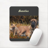 French Bulldog und Mastiff Freunde マウスパッド (マウス)