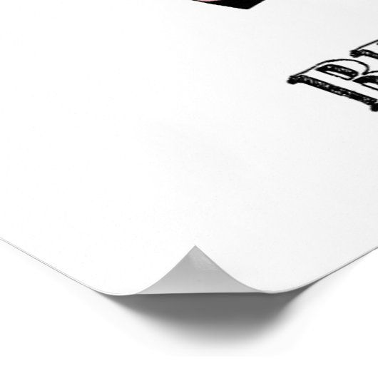 French Bulldog Unicorn ポスター (角)