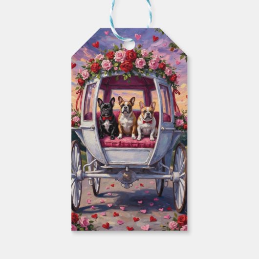 French Bulldog Valentine's Day  ギフトタグ (裏面)