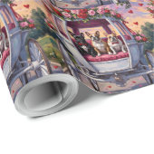 French Bulldog Valentine's Day ラッピングペーパー (ロールコーナー)