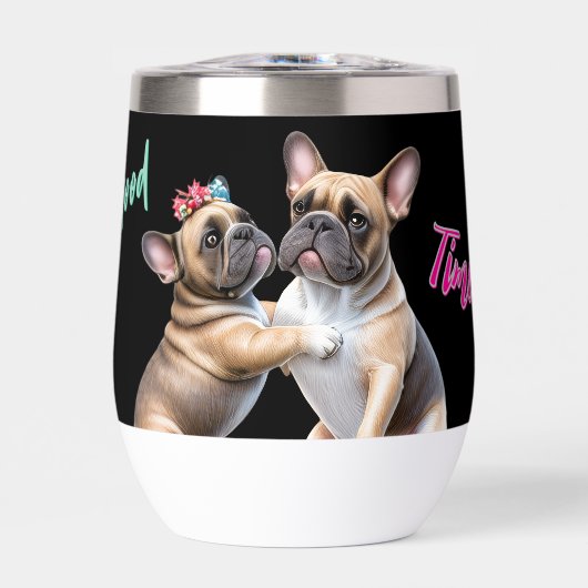 French Bulldog verliebt Valentinstag (正面)