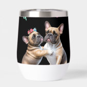 French Bulldog  verliebt Valentinstag  (背面)