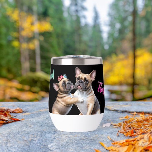 French Bulldog  verliebt Valentinstag  (アウトドア (回転後))