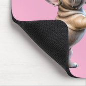 French Bulldog verliebt Valentinstag マウスパッド (コーナー)