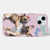 French Bulldog  verliebt Valentinstag  Case-Mate iPhoneケース (裏面 (横))