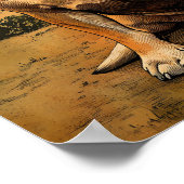 French Bulldog Vintage Art ポスター (角)