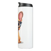 French Bulldog Wearing Glasses Copy タンブラー (回転右)