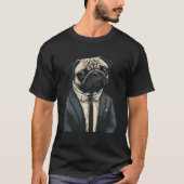 French Bulldog Wearing Suit Frenchie Frenchy Boule Tシャツ (正面)