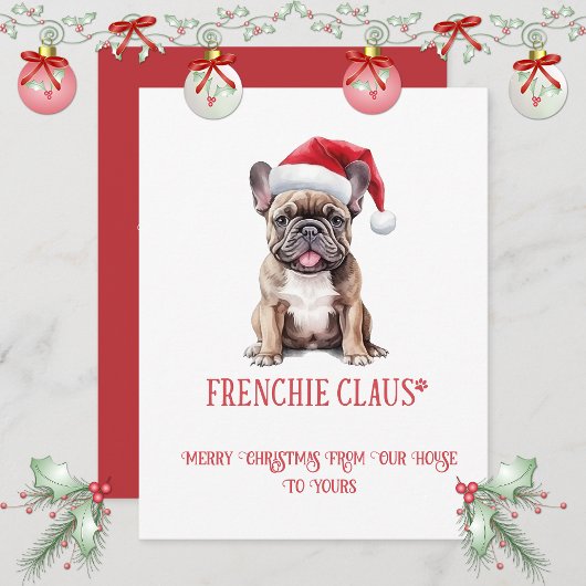 French Bulldog Whimsical Christmas | シーズンカード