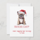 French Bulldog Whimsical Christmas | シーズンカード (正面)