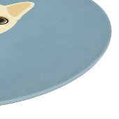 French Bulldog with bowtie blue カッティングボード (角)