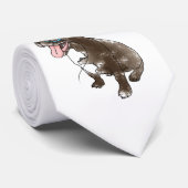 French bulldog with monocle ネクタイ (ロール)