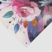 French Bulldog with Roses Floral Decoupage 薄葉紙 (詳細)