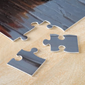 French Bulldogs Christmas Snow Holiday ジグソーパズル (側面)