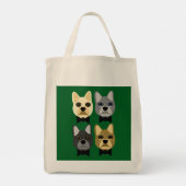 French Bulldogs Green トートバッグ (裏面)