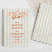 French Cafe Dinner Wedding Menu Template プログラム