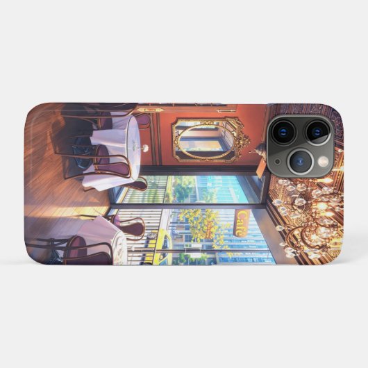 French Cafe iPhone/iPad Case Case-Mate iPhoneケース (裏面(横))