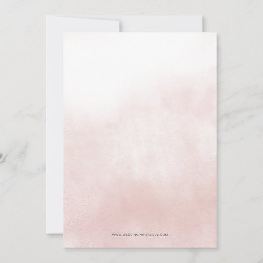 French Cafe Paris Theme Eiffel Tower Bridal Shower 招待状 (裏面)