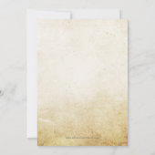 French Cafe Paris Theme Eiffel Tower Bridal Shower 招待状 (裏面)