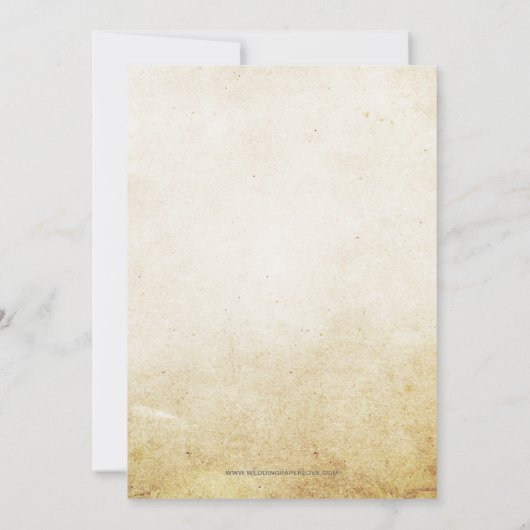 French Cafe Paris Theme Eiffel Tower Bridal Shower 招待状 (裏面)