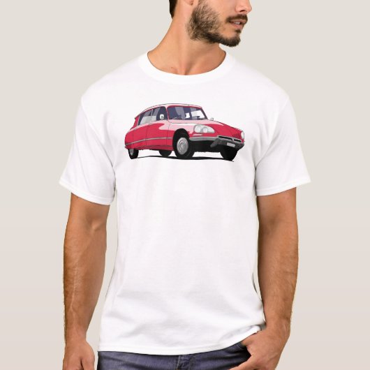 French Car Citroen DS Classic Car Tシャツ (正面)